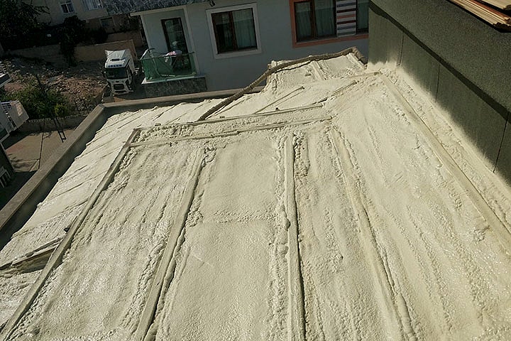 OSB Üzeri Tavan Poliüretan Köpük Isı Yalıtım Uygulamamız..!