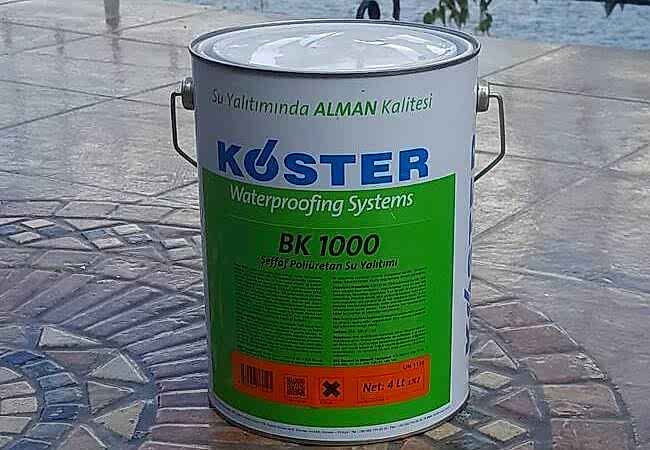 KÖSTER BK 1000 SEFFAF SU YALITIMI UYGULAMASI