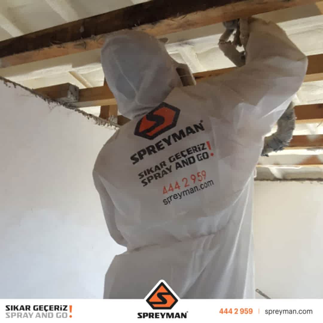 Ters Tavan Ahşap Mertek Poliüretan Köpük Isı Yalıtım Uygulamamız..!