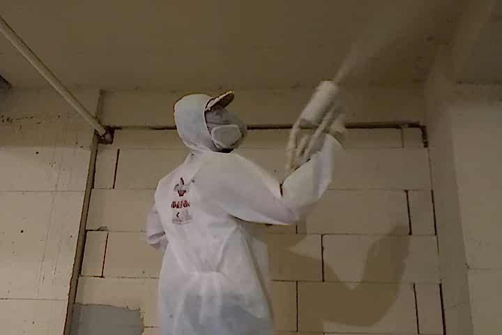 Bodrum Ters Tavan Poliüretan Köpük Uygulaması