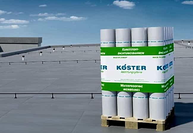 KÖSTER TPO SENTETİK MEMBRAN SU YALITIM UYGULAMASI