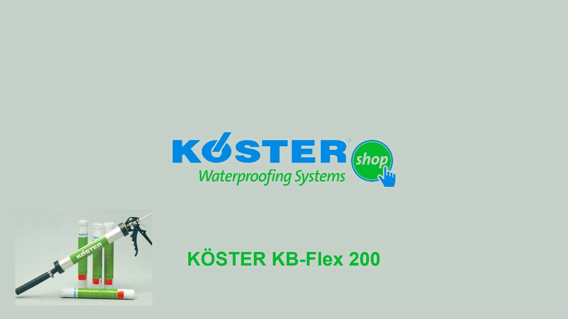KÖSTER KB FLEX  200 Kablo ve Boru Geçişleri Su Yalıtımı için Mastik