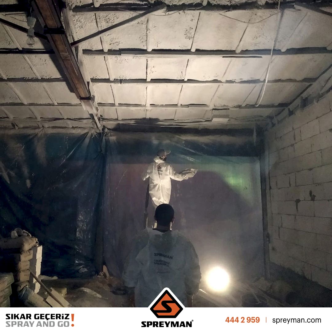 OSB Ahşap Tavan Poliüretan Köpük Isı Yalıtım Uygulamamız..!