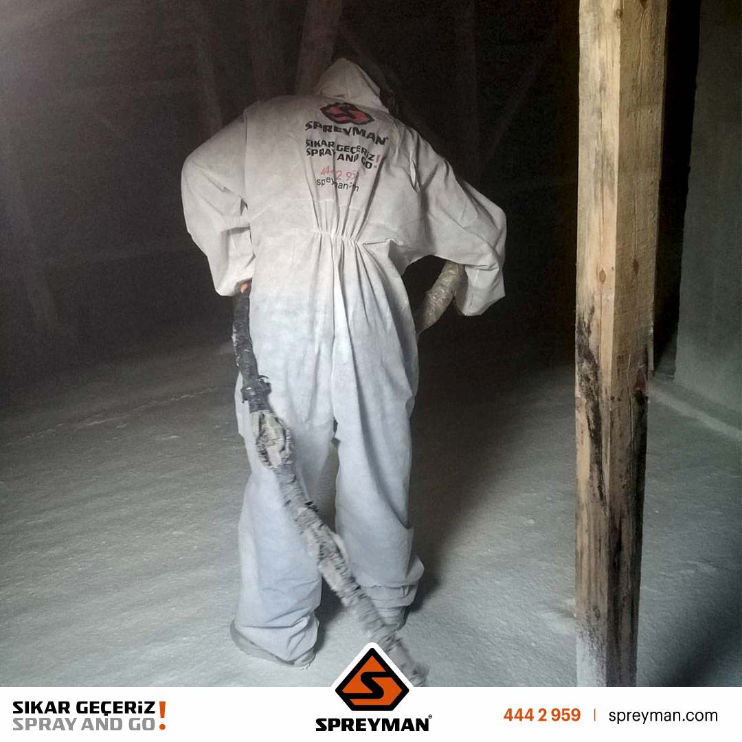 Çatı Zemin Poliüretan Köpük Isı Yalıtım Uygulamamız..!