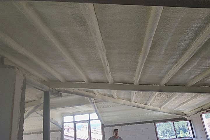 OSB Ters Tavan Poliüretan Köpük Isı Yalıtım Uygulamamız..!