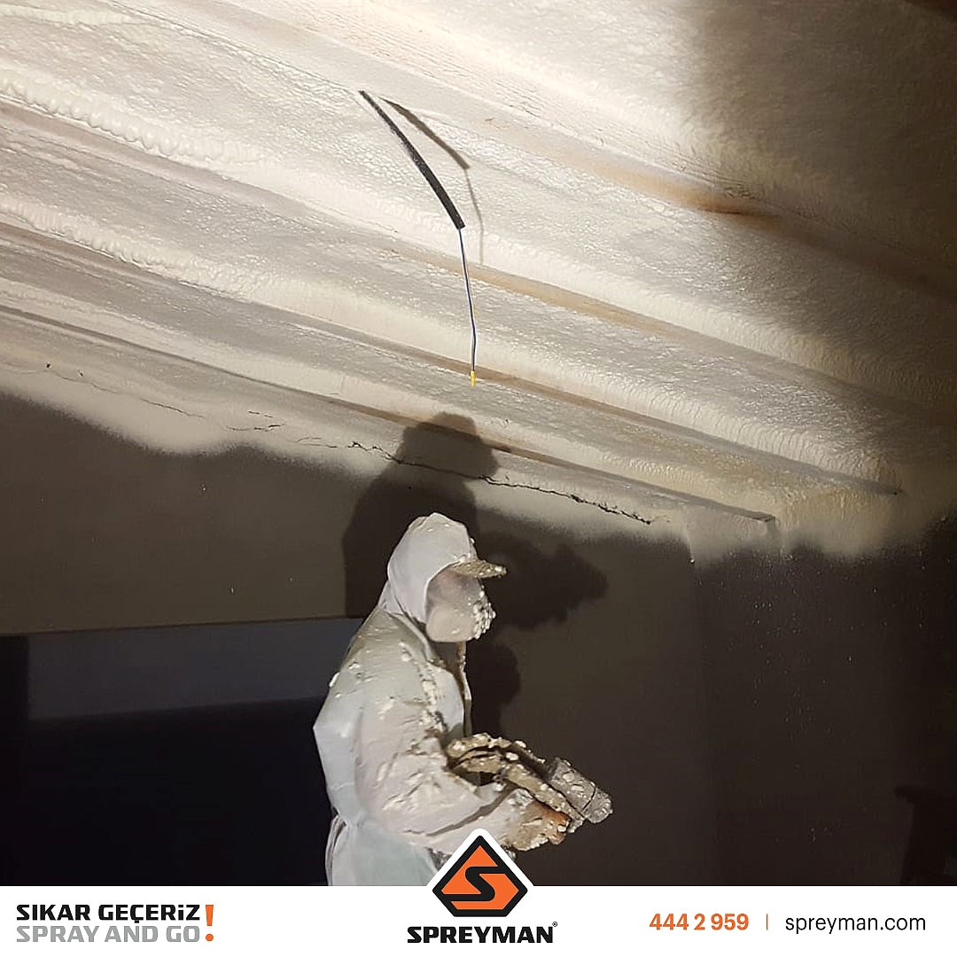 Ters Tavan Poliüretan Köpük Isı Yalıtım Uygulamamız..!